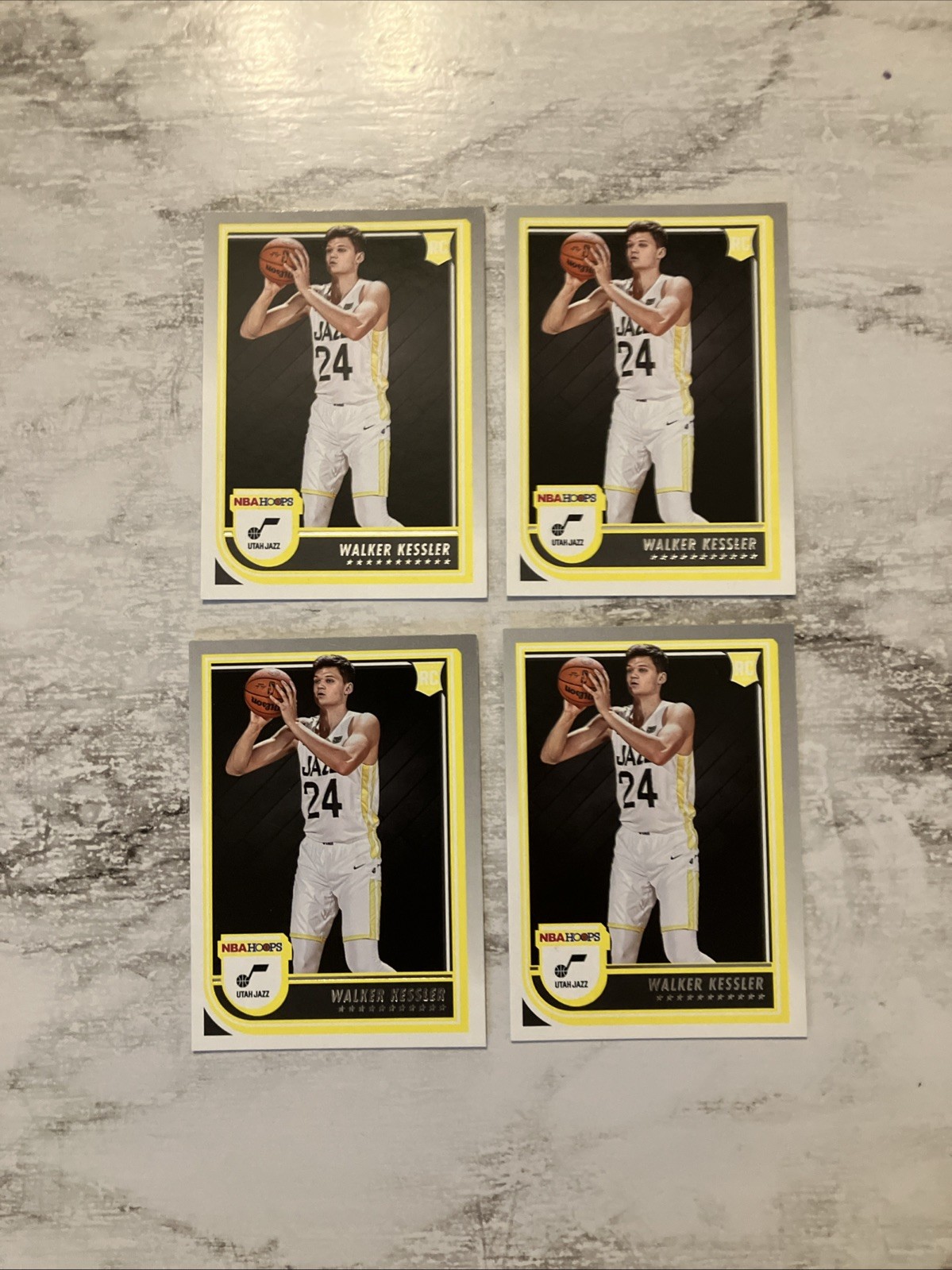 WALKER KESSLER 4-Card Rookie Lot | 2022-23 NBA Hoops RC #252