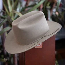 Vintage Resistol Ft. Worth Confederate Air Force Cowboy Hat 7  1/4 Silverbelly