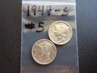 1944 S Mercury Dime Coin - 2 Coins #5 — photo 3