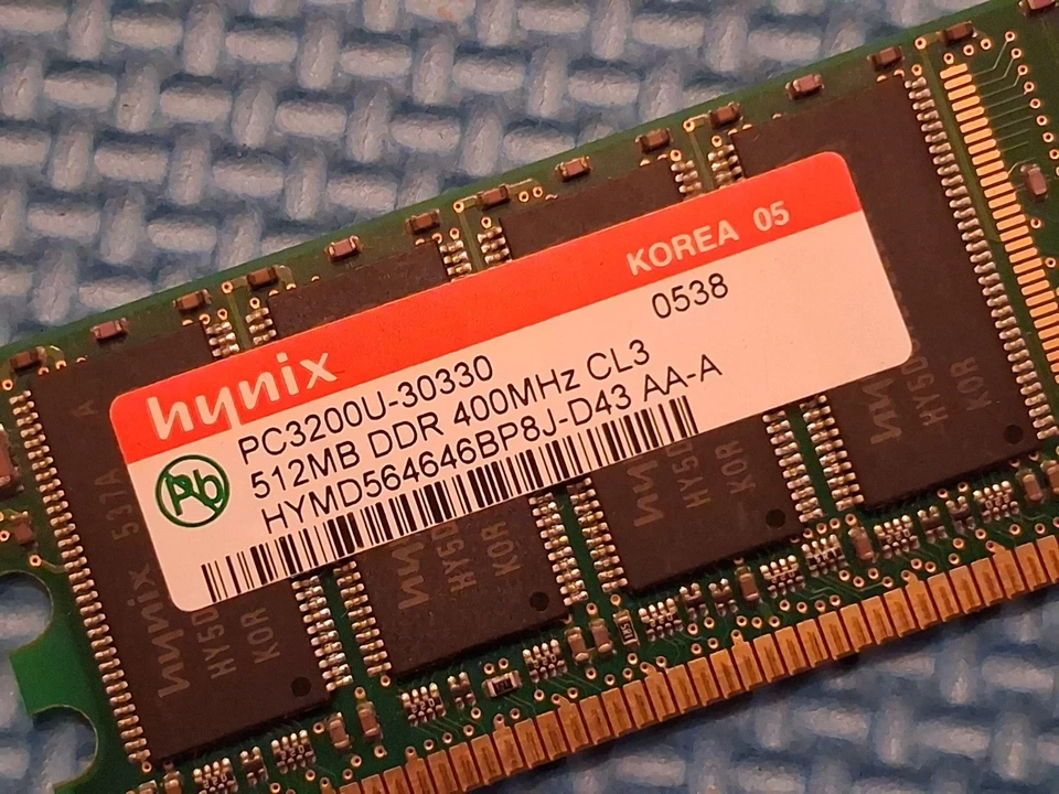 512 mb Hynix DDR PC3200U 400 mhz memory ram desktop - Image 2 of 3