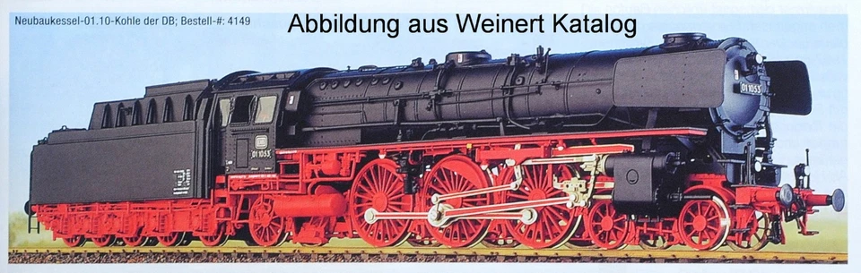 Weinert 4148, Komplettbausatz BR 01.10 Kohle, neuwert. und vollständiger Bausatz - Bild 4 von 4