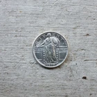 1917 P Type 1 Standing Liberty Quarter AU+ - Scratches on Reverse - Sharp Strike