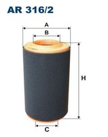 Filtron Luftfilter AR 316/2 FüR Fiat Peugeot CitroËN