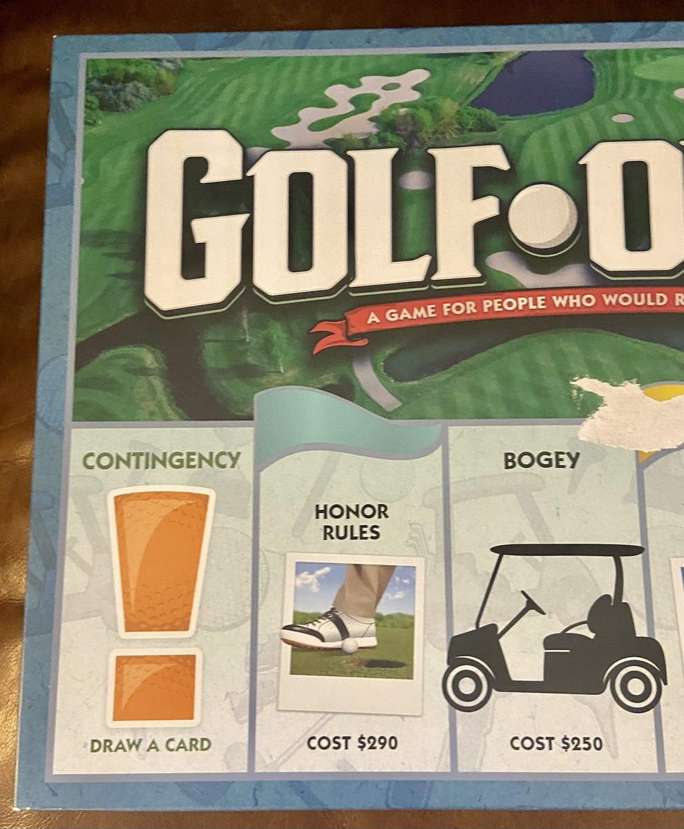 RARE VERSION! Monopoly Golf-Opoly Edition Board Game Outset Media