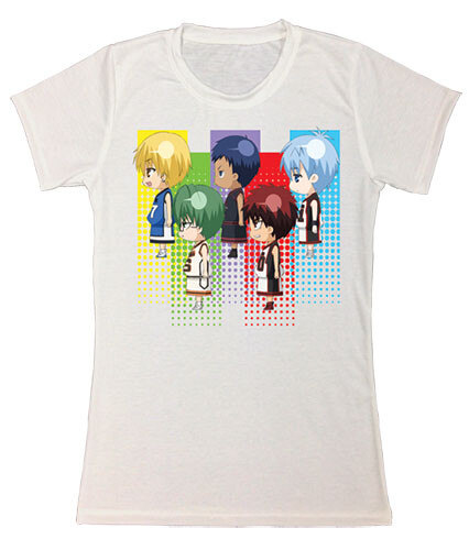 Anime Kuroko's Basketball SD Line Up Woman Jr's T-shirt New without Tag - Picture 1 of 3