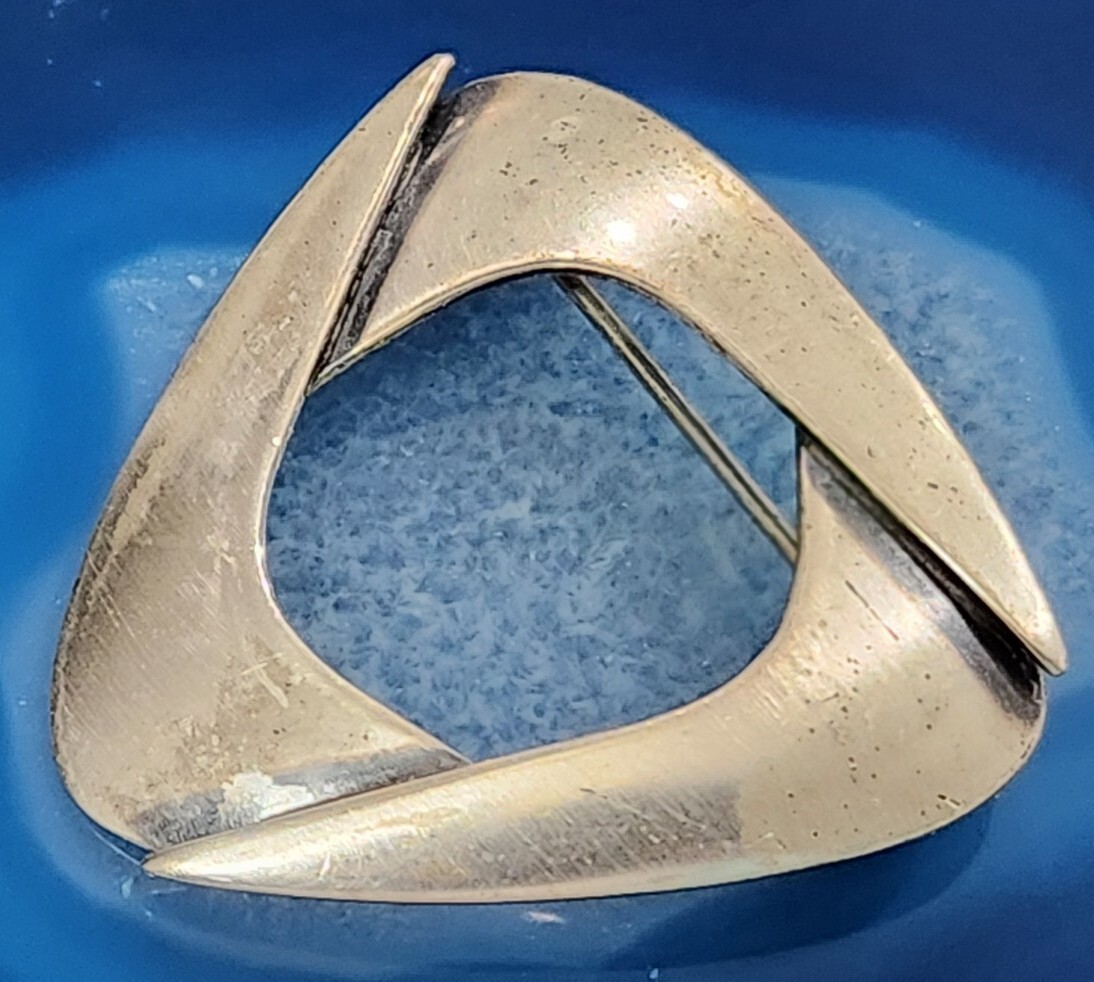 ORB - Sterling Silver - Rounded Corners Triangle … - image 1