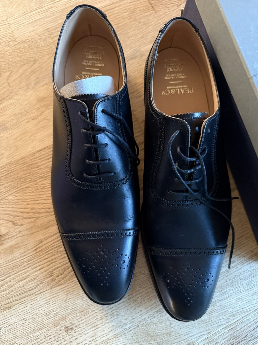 PEAL & CO. MEDALLION CAPTOES Black Size: 12 D—Crockett PEAL & CO. MEDALLION CAPTOES Black Size: 12 D—Crockett