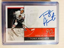  2018-19 SP Authentic Sign of the Times 90's #ST90TA Tony Amonte Auto Blackhawks