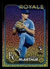 JAMES MCARTHUR RC Holiday Foil 2024 Topps Series 2 #434 Kansas City Royals