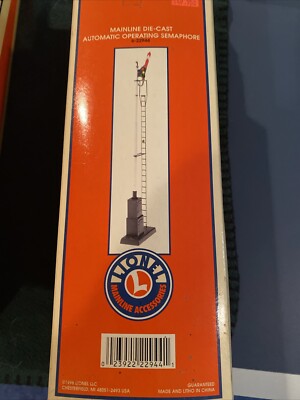 LIONEL 6-22944 ''  SCALE SIZE AUTOMATIC SEMAPHORE , BOXED   '' LOT #43168