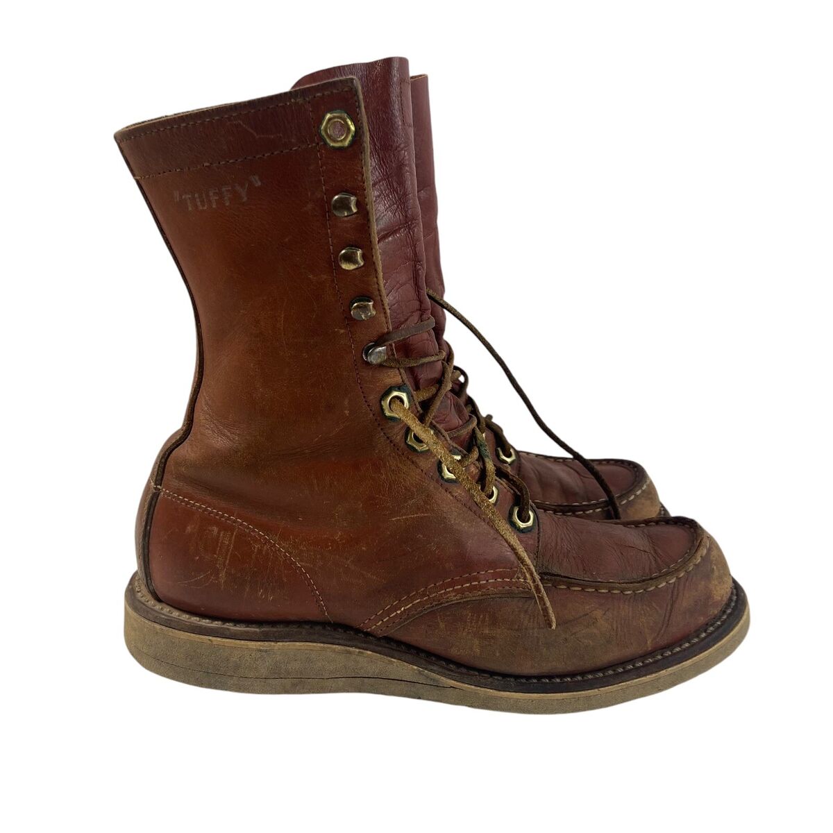 Red Wing Tuffy Boots 6D 9332 Vintage Russet Retan Leather | eBay Red Wing Tuffy Boots 6D 9332 Vintage Russet Retan Leather | eBay