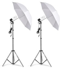 EMART Umbrella Lighting Kit for Photography, 400W 5500K Portrait 2 sets