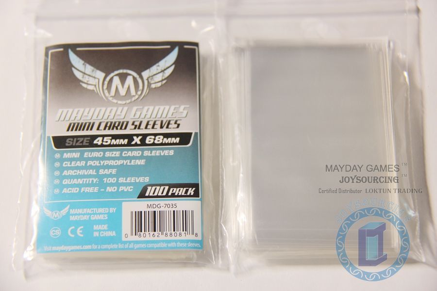Mini Euro Card Sleeves MDG-7035 for 45x68 Board Game card protectors  100pcs/pack