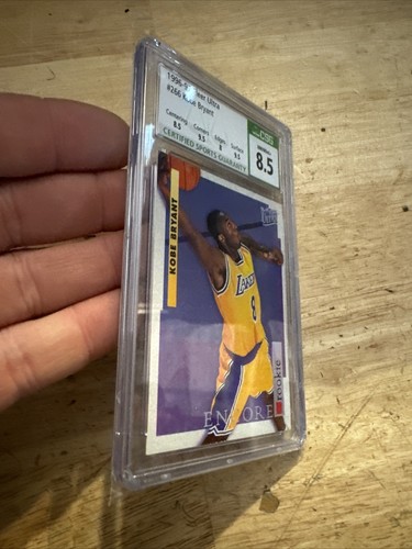 Kobe Bryant Rookie Card Vintage Basketball CSG 8.5 RC Lakers 1996 BLACK MAMBA - Picture 12 of 20