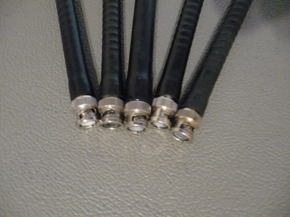 Lot of 5 Original Uniden Bearcat Rubber Duck Police Scanner Antennas 5