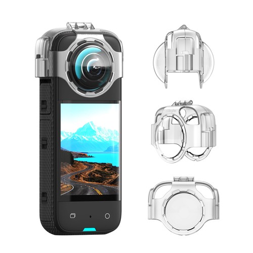 X3 Accessoireset, Lensdop Siliconen Hoesje Bescherm Bundels Camerabeschermhoes Camerabehuizing voor X3
