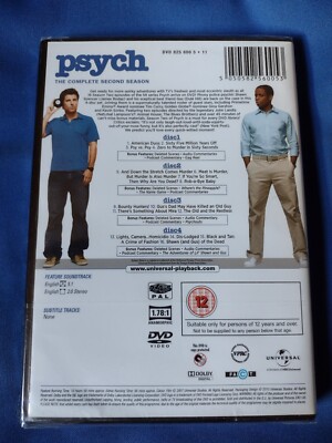 PSYCH (2006 TV Series) SECOND SEASON DVD NEW SEALED FREE 1st