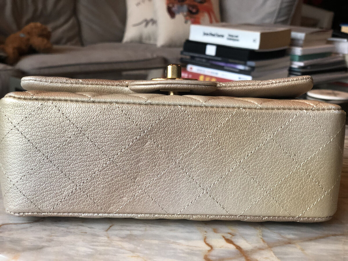 Chanel 22C Mini Rectangular Flap Bag Beige Metallic Ombre Chanel 22C Mini Rectangular Flap Bag Beige Metallic Ombre