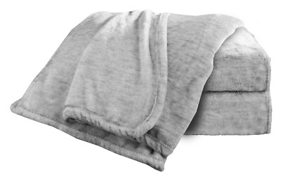 Wohndecke Plaid Sofadecke Kuscheldecke Polyester Grau 150 x 200 cm
