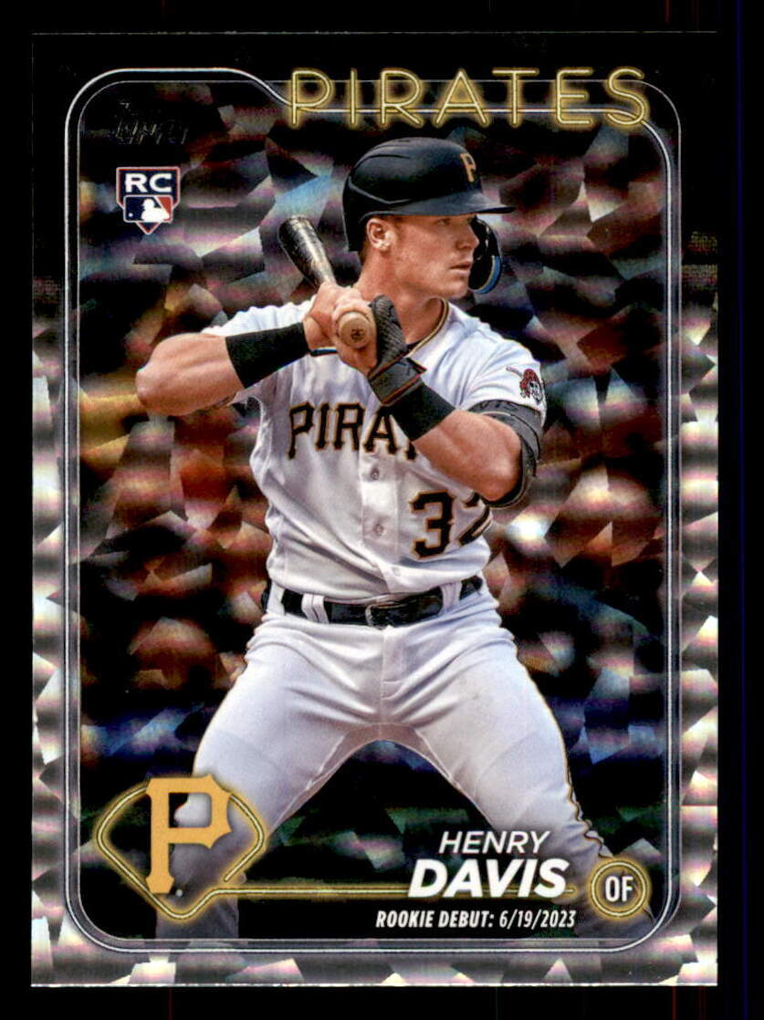2024 Topps Update Silver Crackle Foilboard #US162 Henry Davis Pirates RC