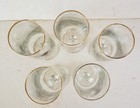 5 VINTAGE KULMBACHER MONCHSHOF-BRAU 0.2L RASTAL STEMMED BEER GLASSES, GOLD RIM — photo 5