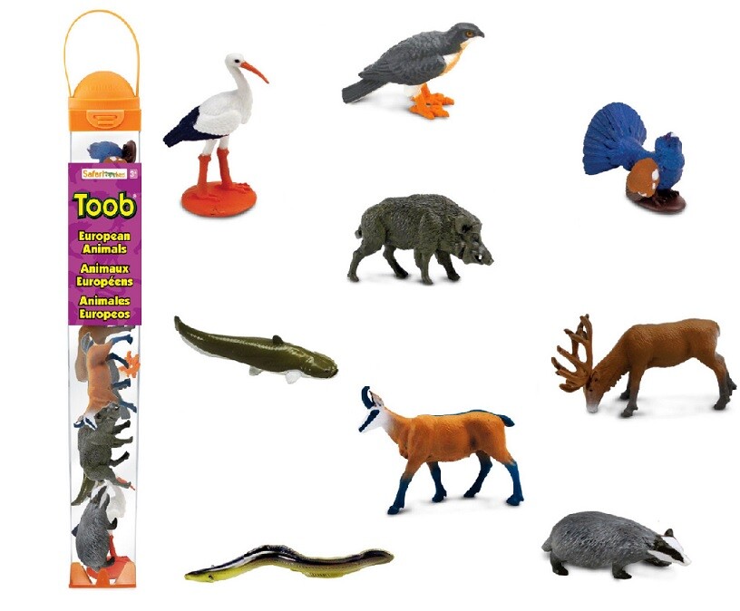 Safari Ltd 102488 European Animals (9 Mini Figures) Theme New Release 2024