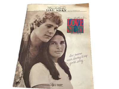 Theme From Love Story Sheet Music Francis Lai Soundtrack