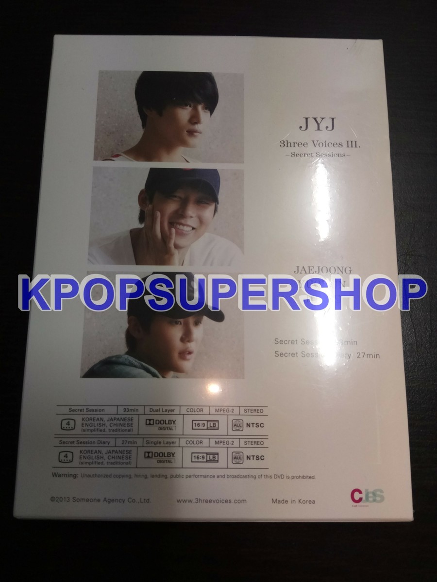 JYJ 3HREE Voices III 2 DVD Photobook New Sealed Rare OOP