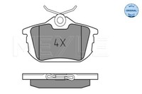 Meyle 025 218 6115 Brake Pad Set, Disc Brake For Mitsubishi Smart Volvo