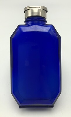 Bourjois Evening In Paris Talcum Bath Powder Cobalt Blue Vanity Bottle Empty