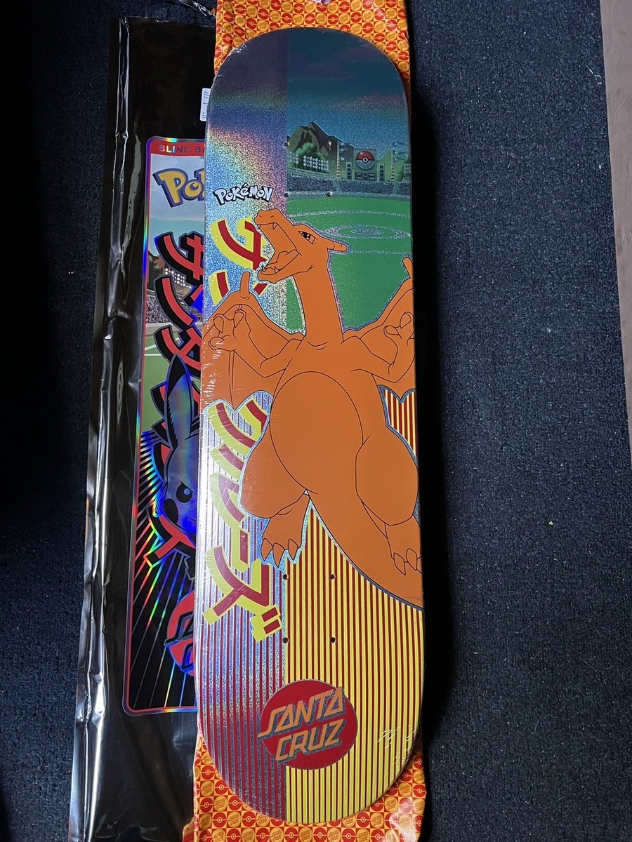 New Santa Cruz Skateboard X POKEMON Charizard Deck Limited New Santa Cruz Skateboard X POKEMON Charizard Deck Limited