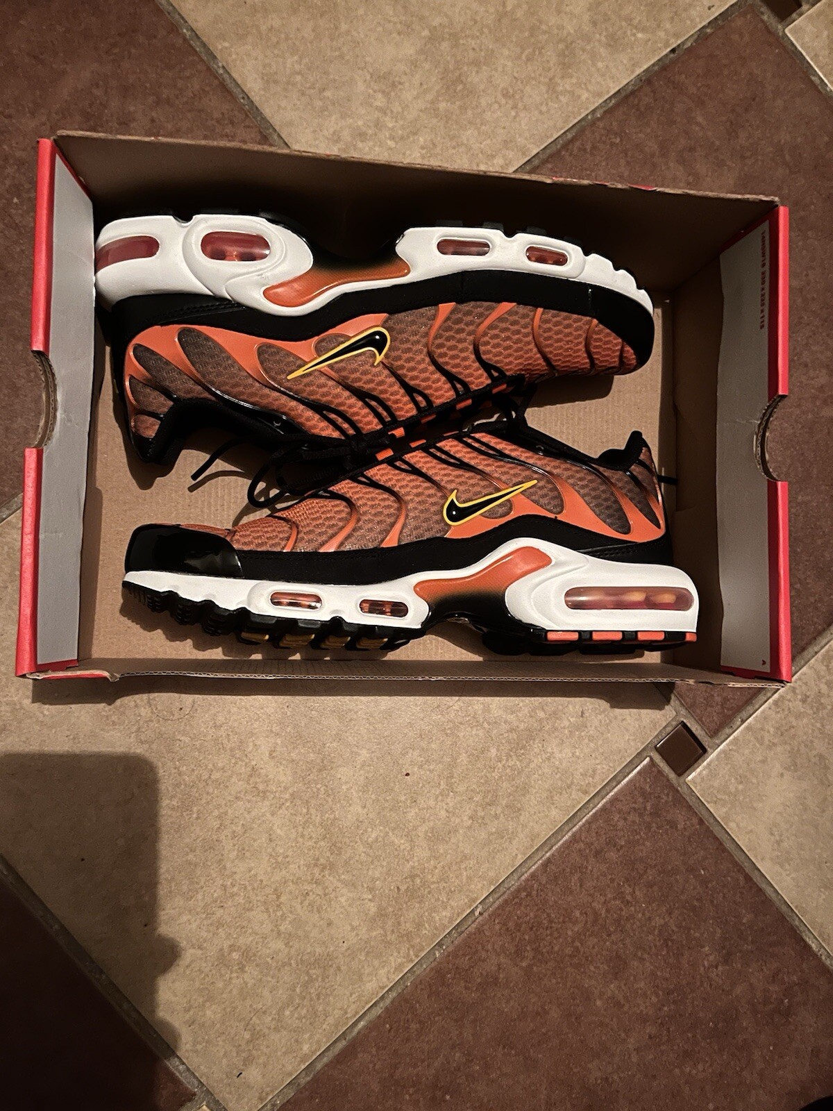 Size 9 - Nike Air Max Plus Safety Orange Black for sale online | eBay