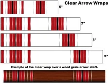White Water Archery Clear Transparent Traditional 13a Arrow Wraps 15 Pc Pack
