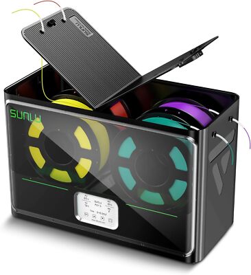 SUNLU Filament Trockner Box S4 Große Kapazität Schnelle Heizung ABS PLA PETG ASA