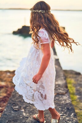 beach dress white lace Lace Beach Maxi Dress main image 1