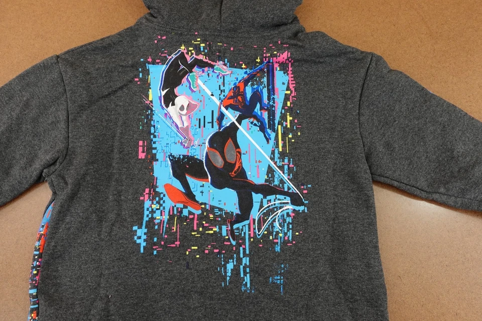 Sudadera con Capucha Marvel Boys Talla 5/6 Carbón Brezo Spider-Man Gráfico Nueva con Etiquetas Foto 4 de 4