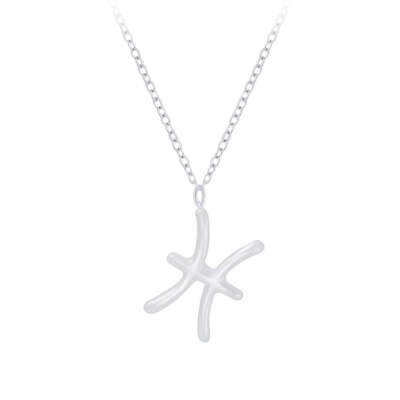 Pisces Zodiac Sign Necklace - 18 Inches - 925 Sterling Silver | eBay