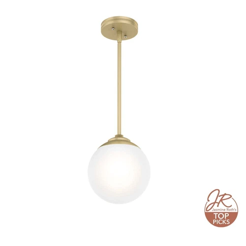 Hunter Hepburn 1 Light Pendant Ceiling Fixture Vintage Modern Glam Industrial - Picture 1 of 3