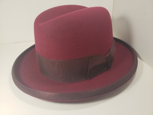 BEAVER BRAND FUR FELT HAT HOMBURG 