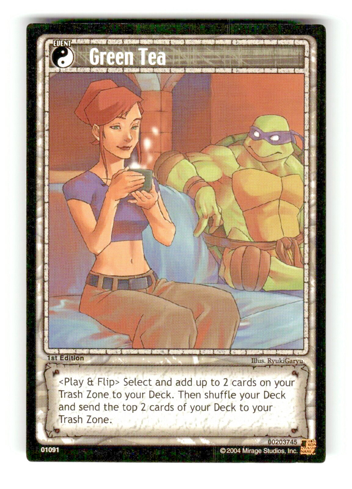 2004 Teenage Mutant ninja Turtles Trading Card Game Green Te