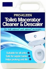 Pro-Kleen, 5L of Toilet Macerator Cleaner Descaler, Blue, Fresh 6.24 per litre