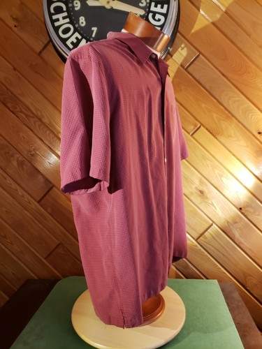Vintage Quiksilver Men's size XL Red Surfer Short Sleeve Button Casual Shirt - Picture 6 of 18