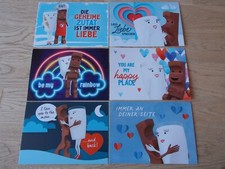 Ferrero Kinder Riegel Postkarten Sammelkarten  D 2023 LOVE EDITION alle 6 Karten