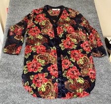 VTG Victorias Secret Gold Label Night Gown Shirt Floral Polyester Size P/S