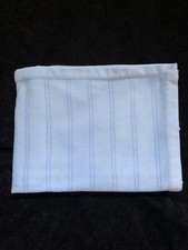 Parents Choice Blue Embossed Stripes Lines Baby Blanket-Used