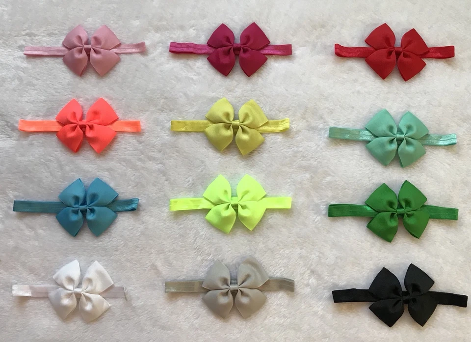 Lote Mixto 32 Piezas Niños Niña Bebé Niño Pequeño Lazo Diadema Banda para el Cabello Prendas para la Cabeza 3 Estilo Foto 3 de 4