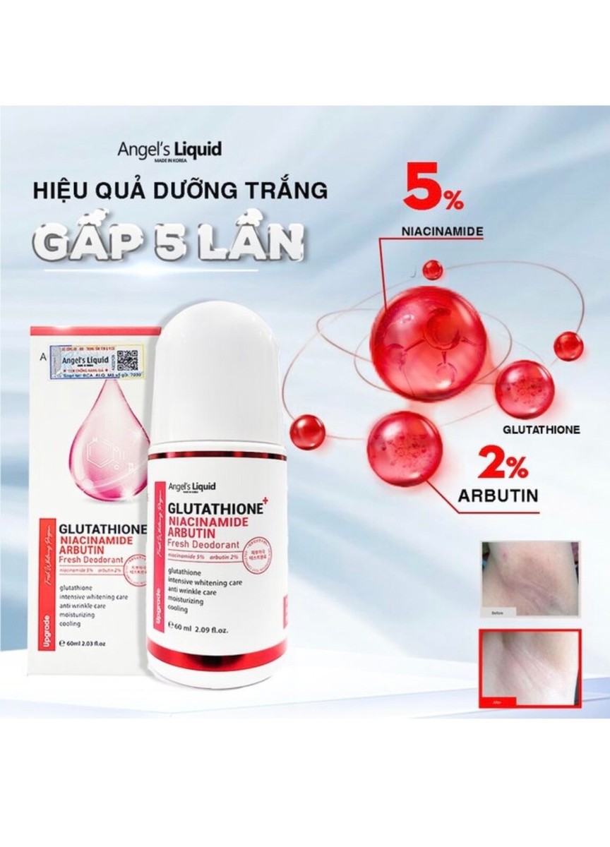 glutathione niacinamide deodorant Angel’s liquid