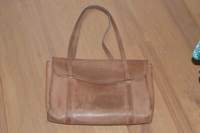 バッグ Vintage Coach Leather Tote Bag Brown Vintage Coach Envelope Portfolio Laptop Tote 5190 Brown