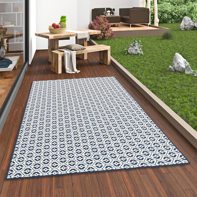 In- und Outdoor Teppich Beidseitig Cape Cod Dunkelblau