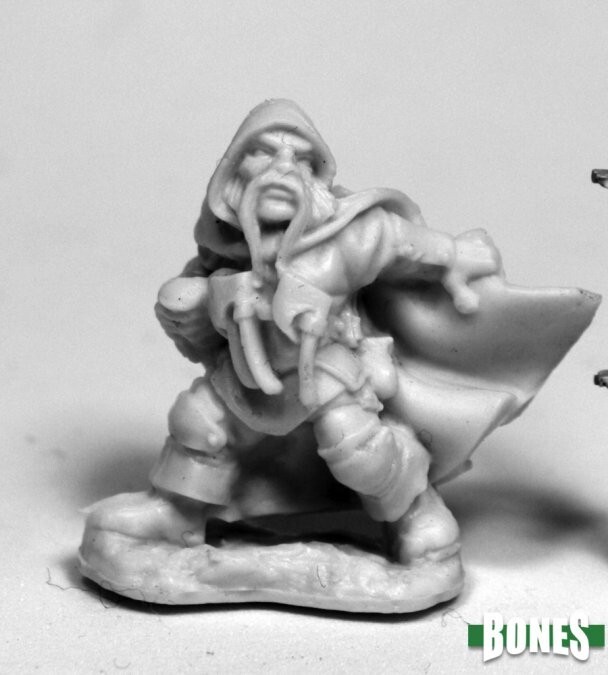 Reaper 77479 Klaus Copperthumb Male Dwarf Thief Rogue Bones Plastic Miniature 1790₽
